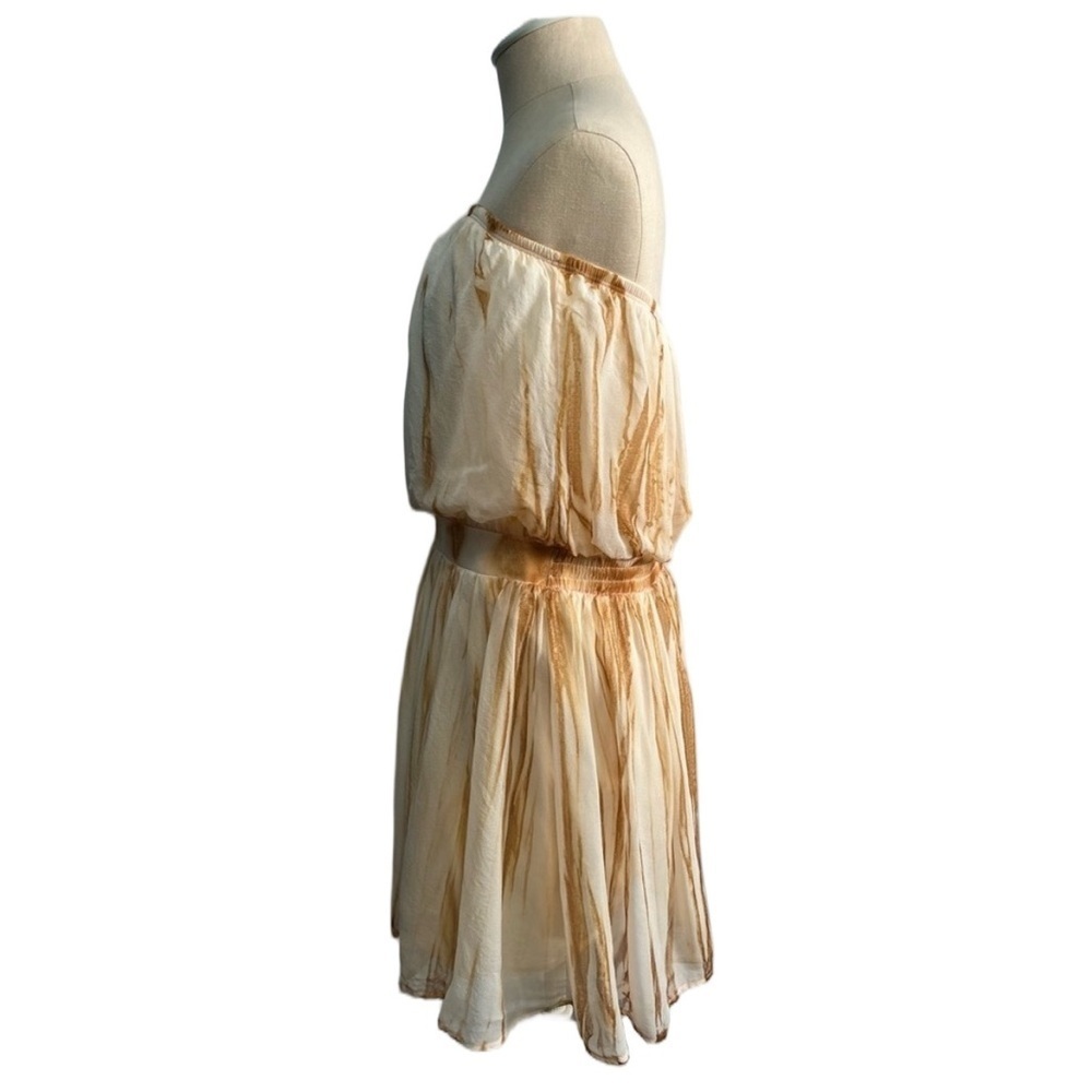 Silk Strapless Tube Mini Dress - Size M - Picture 3 of 8